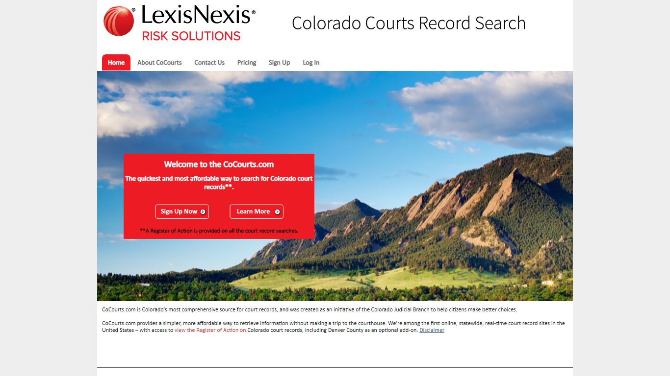 Welcome to the CoCourts.com